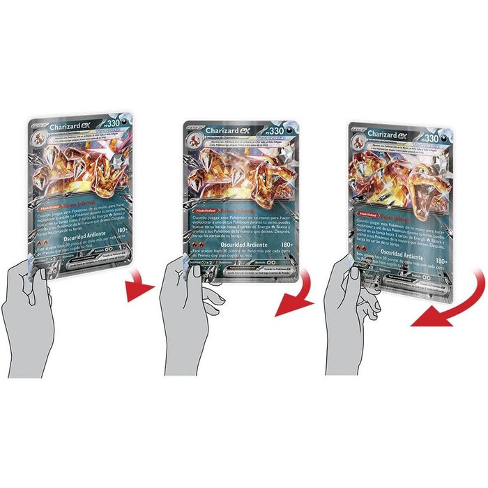 Spanish Pokemon Charizard Blister set of collectible cards-4