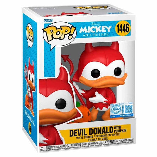 POP figure Disney Mickey and Friends Devil Donald with Pumpkin Exclusive-1