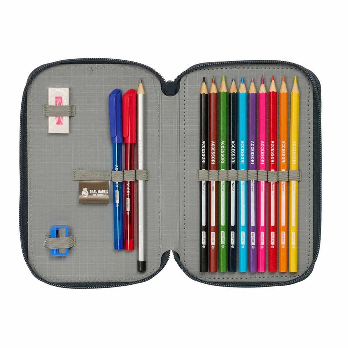 Real Madrid 25/26 double pencil case 29pcs-4