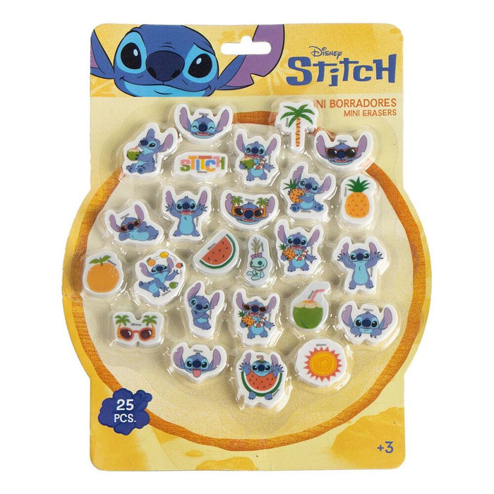 Disney Stitch set 25 erasers-1
