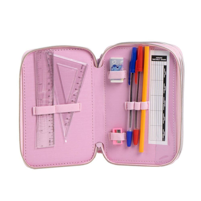 Disney Stitch triple pencil case-3