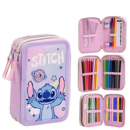 Disney Stitch triple pencil case-1