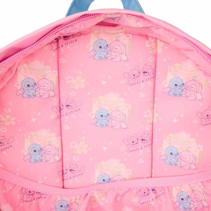 Loungefly Disney Stitch - Stitch & Angel nylon backpack 43cm-4