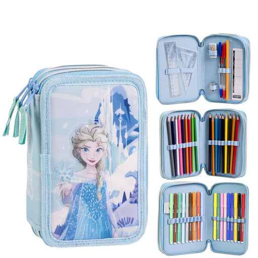 Disney Frozen triple pencil case-1