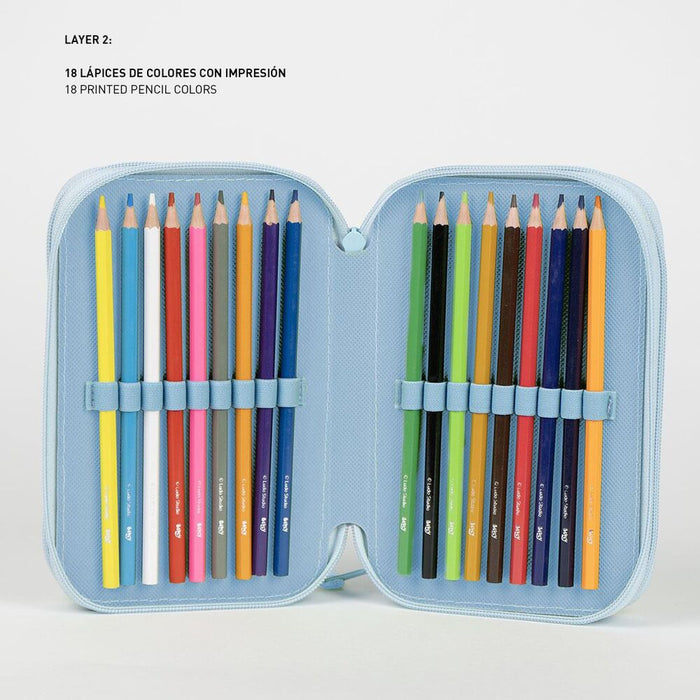Bluey triple pencil case-4