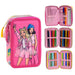 Barbie triple pencil case-1
