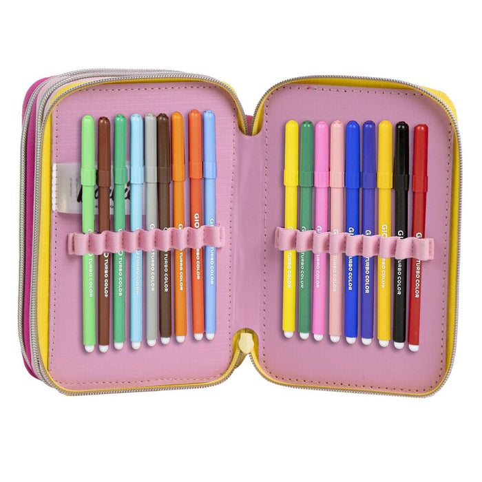 Barbie triple pencil case-2