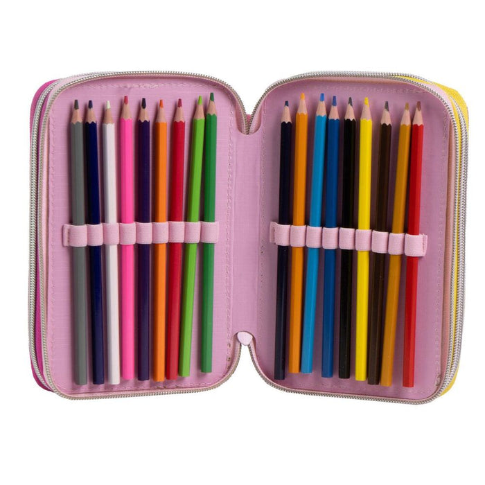 Barbie triple pencil case-3