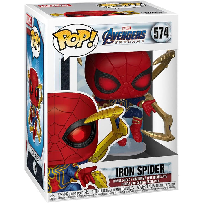 POP figure Marvel Avengers Endgame Iron Spider with Nano Gauntlet-3