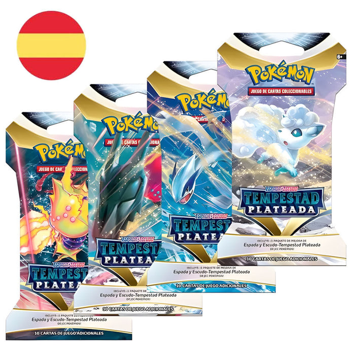 Spanish Pokemon Silver Storm Boosters Collectible card game-1