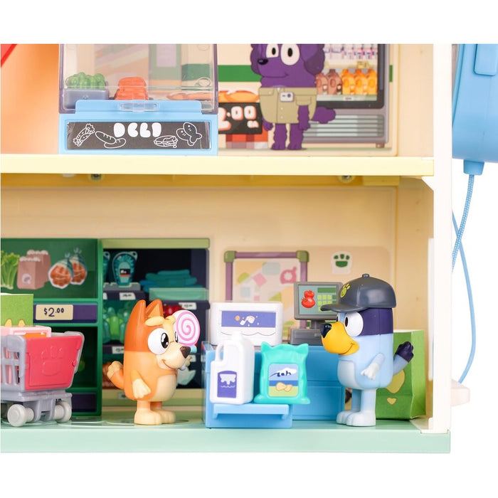 Bluey supermarket playset + figures-2