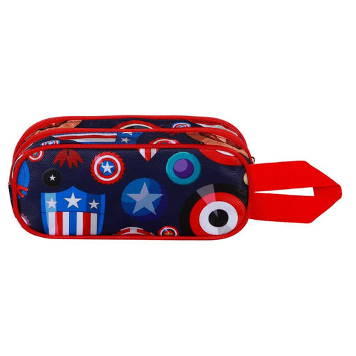 Marvel Captain America Patriot 3D doble pencil case-1