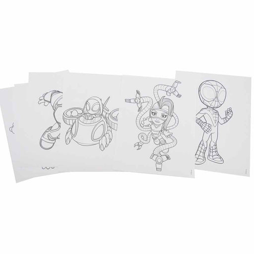 Marvel Spidey colouring book with pencils and erasers-1