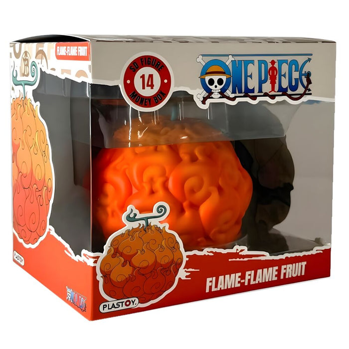 One Piece Flame-Flame Fruit money box figure 8cm-2