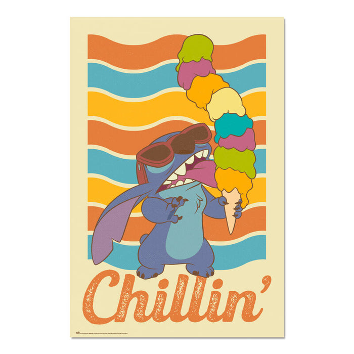 Disney Stitch Chillin poster-1