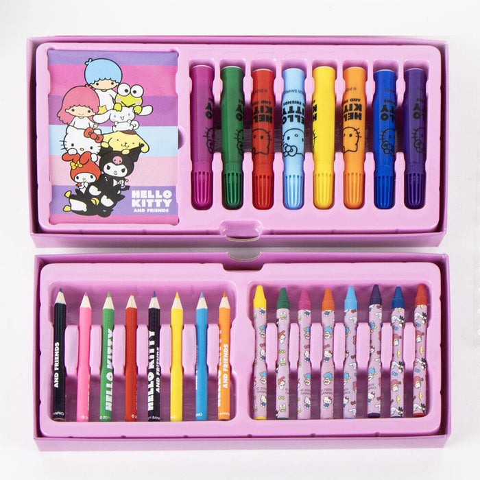 Hello Kitty colouring stationery case-5