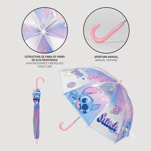 Disney Stitch manual bubble umbrella-1