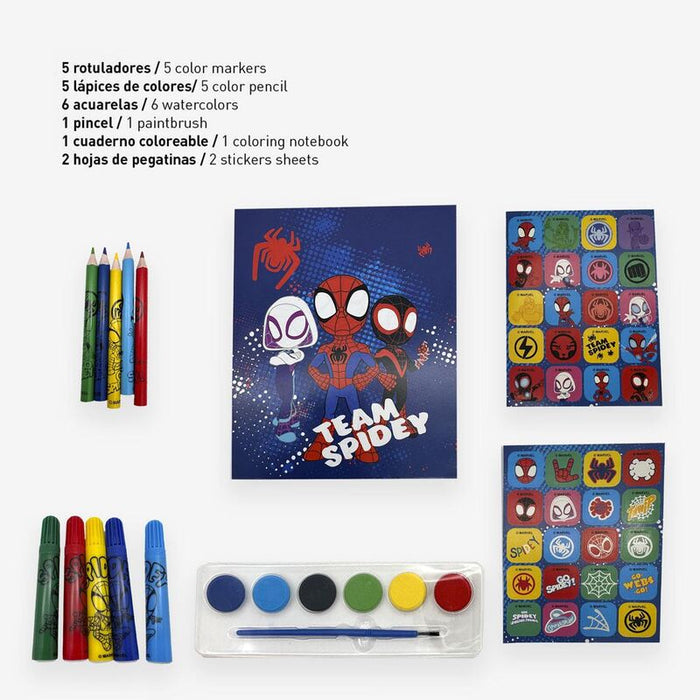 Marvel Spidey backpack stationery set-3
