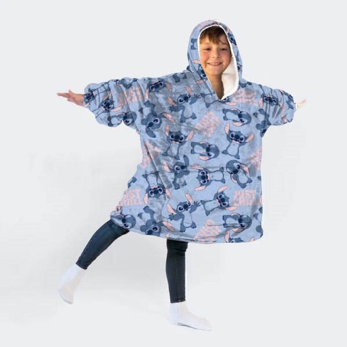 Disney Stitch oversize sweatshirt coat kids coral-2