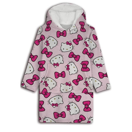 Hello Kitty oversize sweatshirt coat kids coral-1