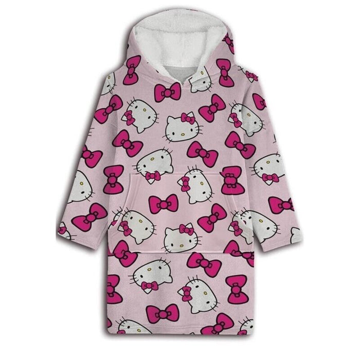Hello Kitty oversize sweatshirt coat kids coral-1