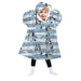 Bluey oversize sweatshirt coat kids coral-1