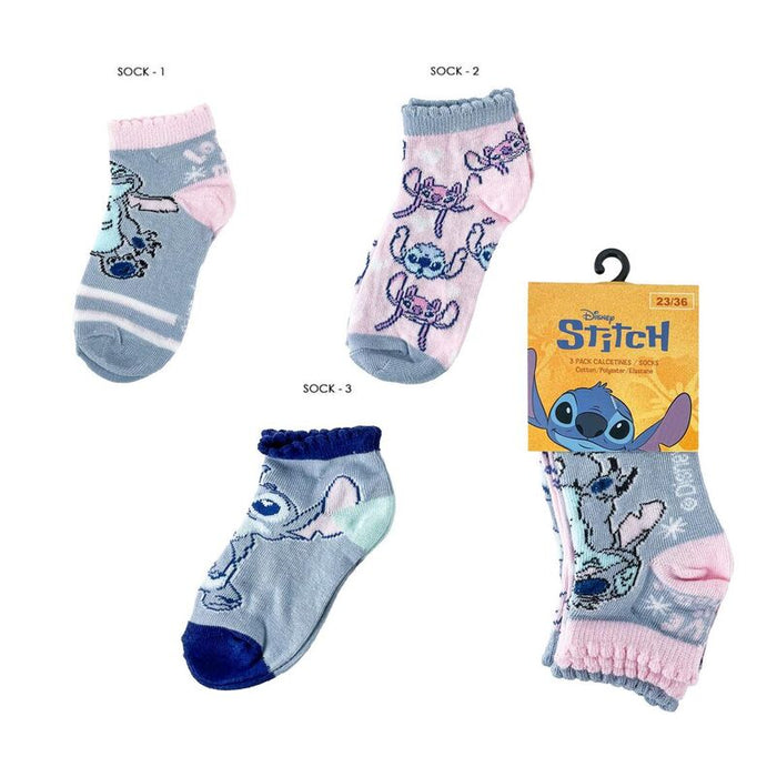 Disney Stitch Set 3 pairs of socks-1