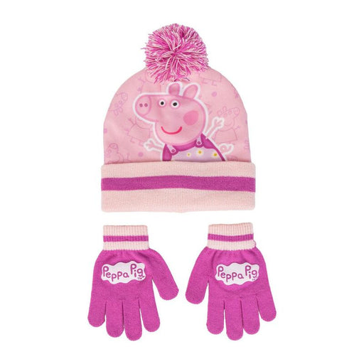 Peppa Pig hat and gloves set-1