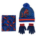 Marvel Spiderman winter set snood hat gloves-1