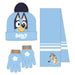 Bluey winter set snood hat gloves-1