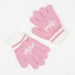 Disney Minnie winter set snood hat gloves-3
