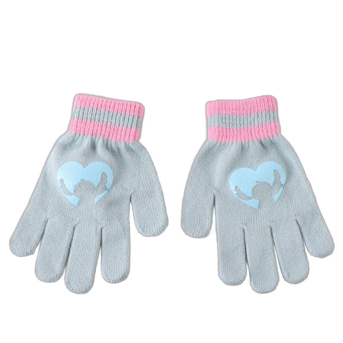 Disney Stitch winter set snood hat gloves-3