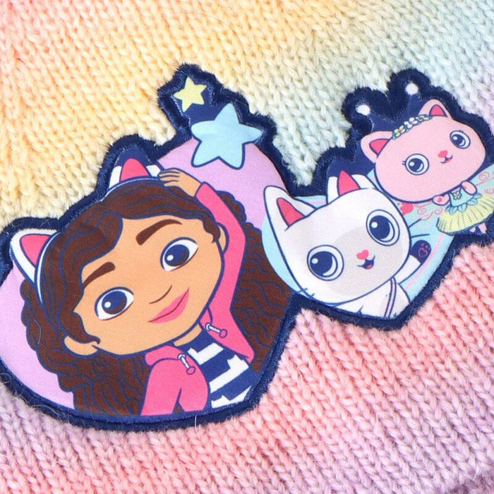 Gabbys Dolls House winter set snood hat gloves-5