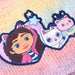 Gabbys Dolls House winter set snood hat gloves-5