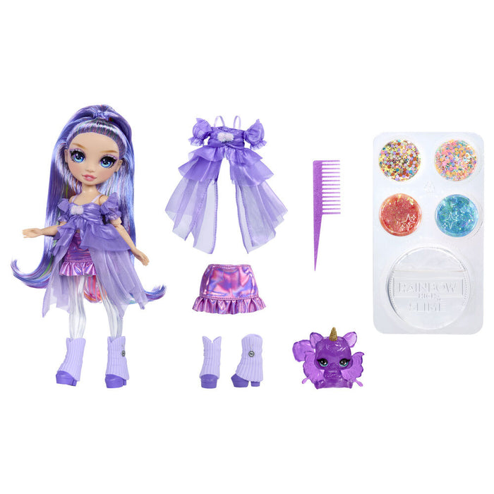 Rainbow High Rainbow Shimmers Feature Fantasy Violet doll-2