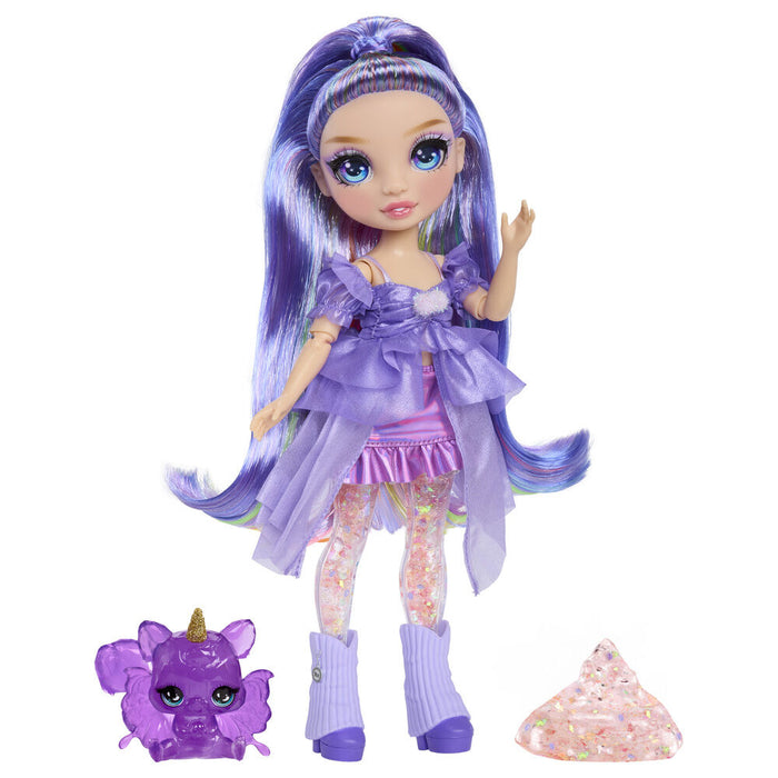 Rainbow High Rainbow Shimmers Feature Fantasy Violet doll-3