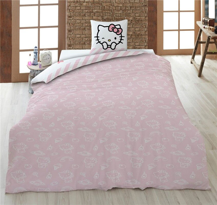 Hello Kitty cotton duvet cover bed 90cm-1