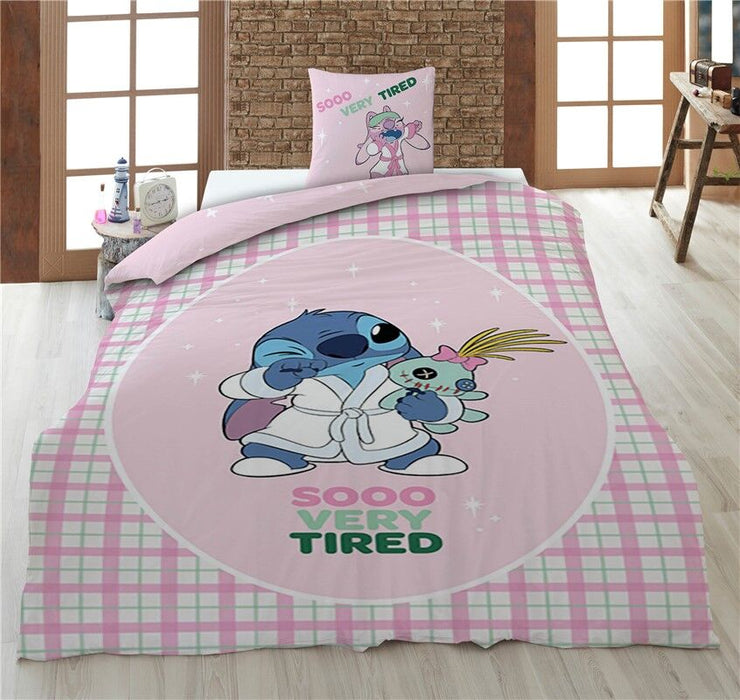 Disney Stitch policotton duvet cover bed 90cm-1