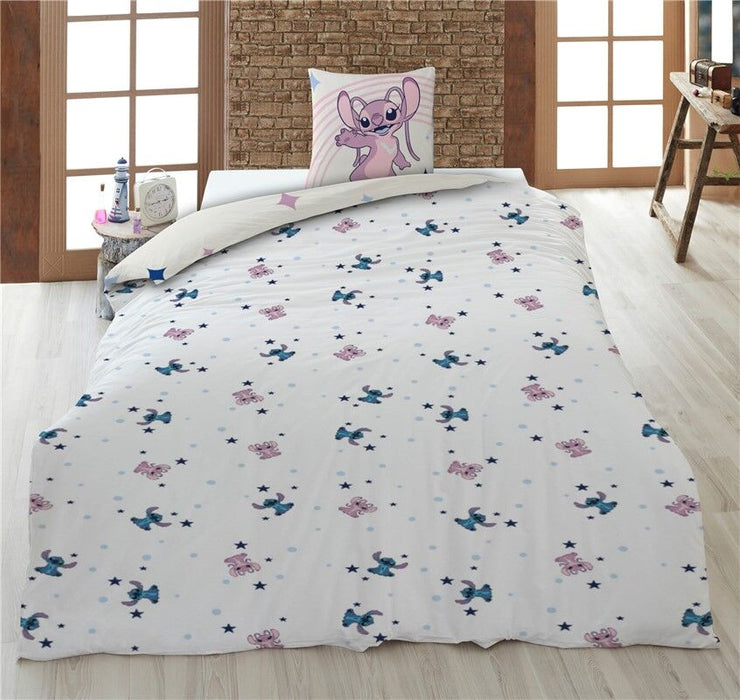 Disney Stitch & Angel policotton duvet cover bed 90cm-2