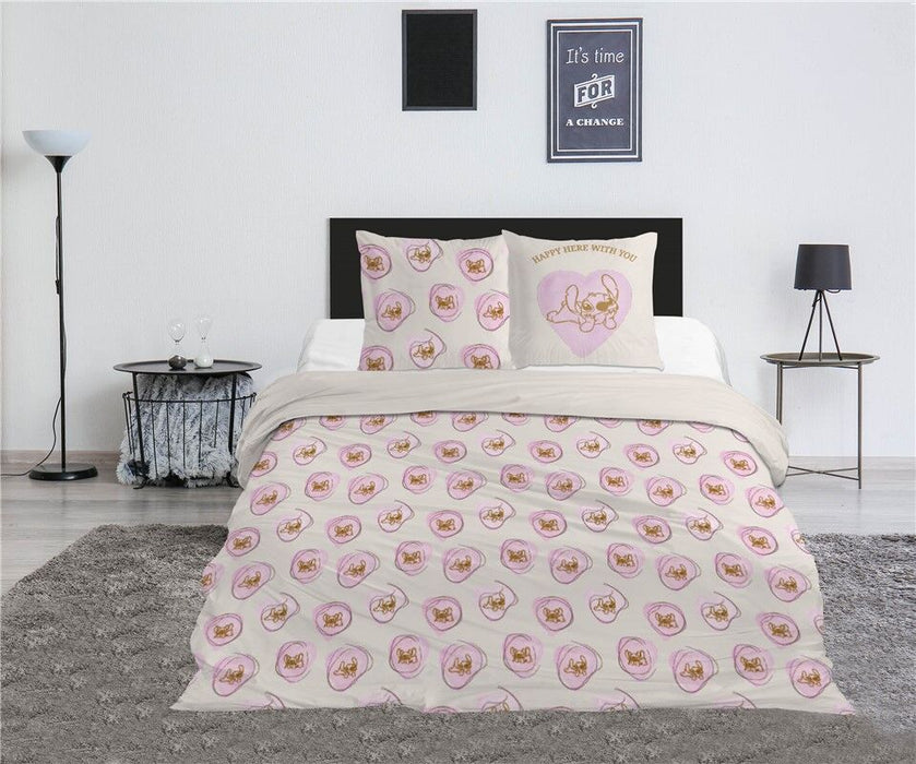 Disney Stitch & Angel policotton duvet cover bed 135cm-1