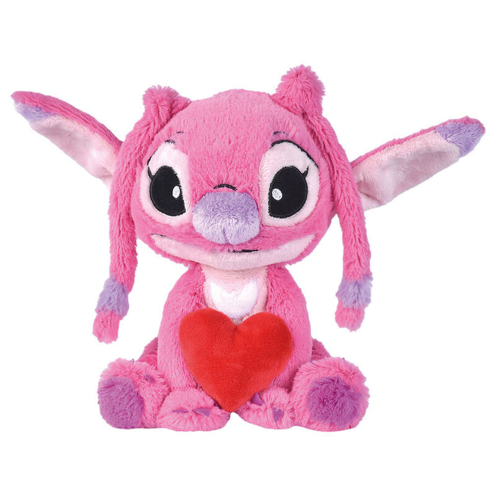 Disney Stitch Angel heart plush toy 25cm-1