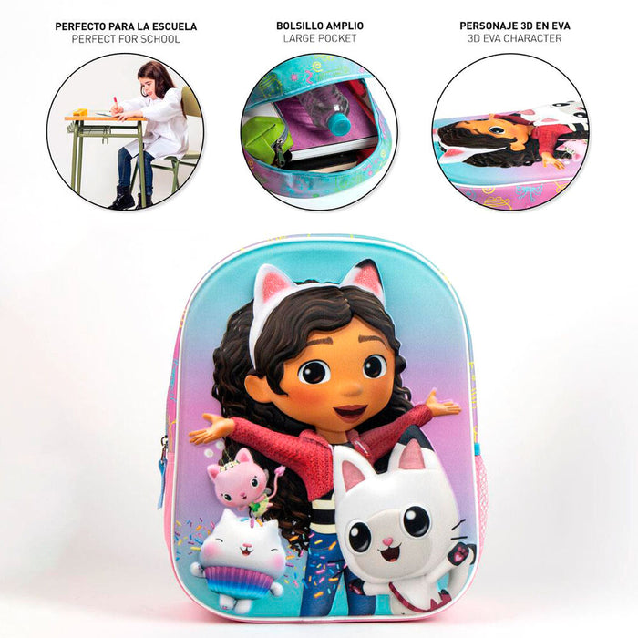 Gabbys Dolls House 3D backpack 31cm-5