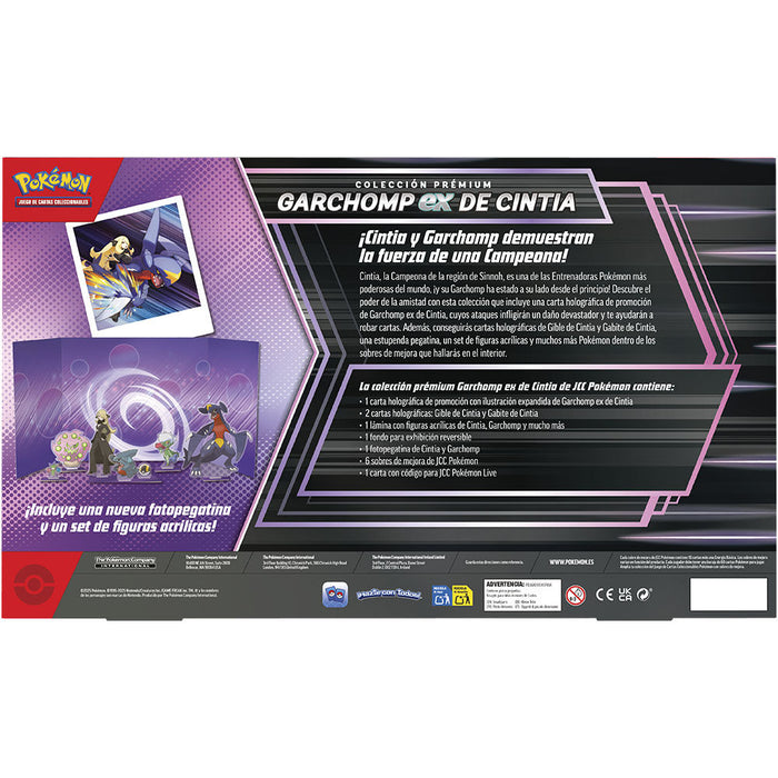 Spanish Pokemon Garchomp ex Cynthia Blister set of collectible cards-3