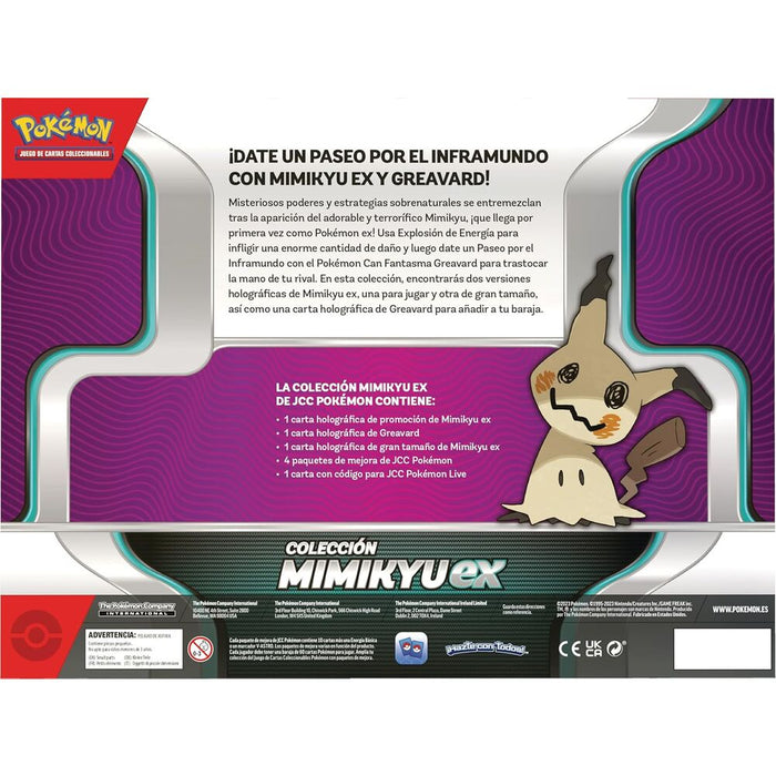 Spanish Pokemon Mimikyu Ex collectible card game blister-3