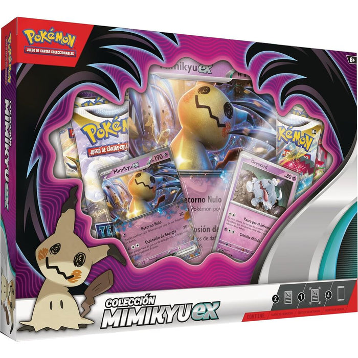 Spanish Pokemon Mimikyu Ex collectible card game blister-4