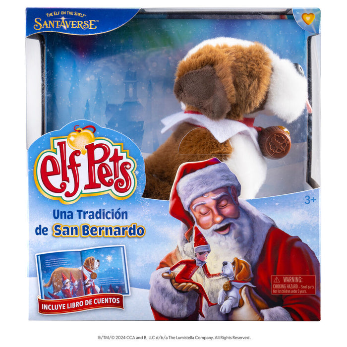 Spanish Elf Pets Story + plush toy Bernard dog set-3