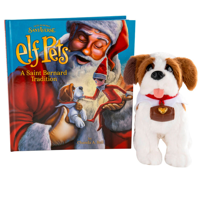 Spanish Elf Pets Story + plush toy Bernard dog set-1