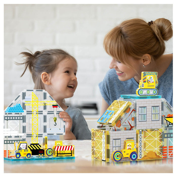 Magnetic blocks + 8 vehicles-6