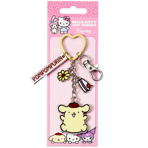 Hello Kitty Pompompurin keychain-1