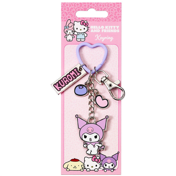 Hello Kitty Kuromi keychain-1
